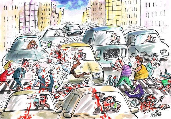 9º Concurso de Humor Gráfico Gin. Todo se complica en el planeta Tierra.